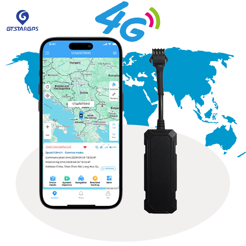 GPS Vehicle Tracker Waterproof Real Time Tracking Device Car Locator Support Remote Fuel/engine Cut Off Geo-fence Alarm
