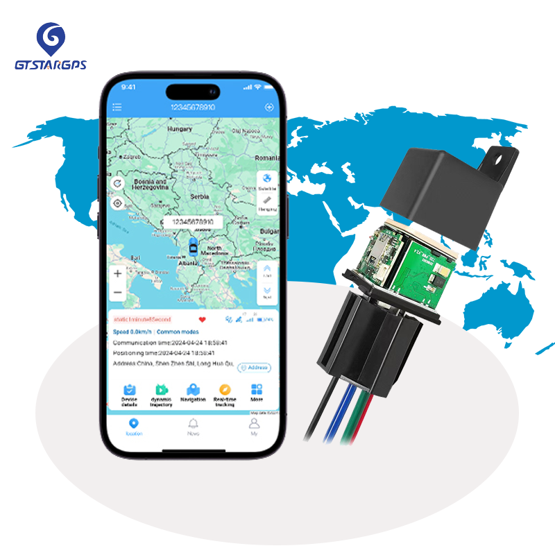 GT720 car tracker GPS real-time tracking motorcycle vehicle tracking remote fuel line cut off listening language free app